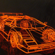 Illustration for article titled Artist Creates Wireframe Lamborghini Countach
